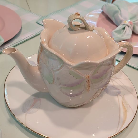 Lenox Garden Splendor Teapot NWOT - Picture 2 of 10